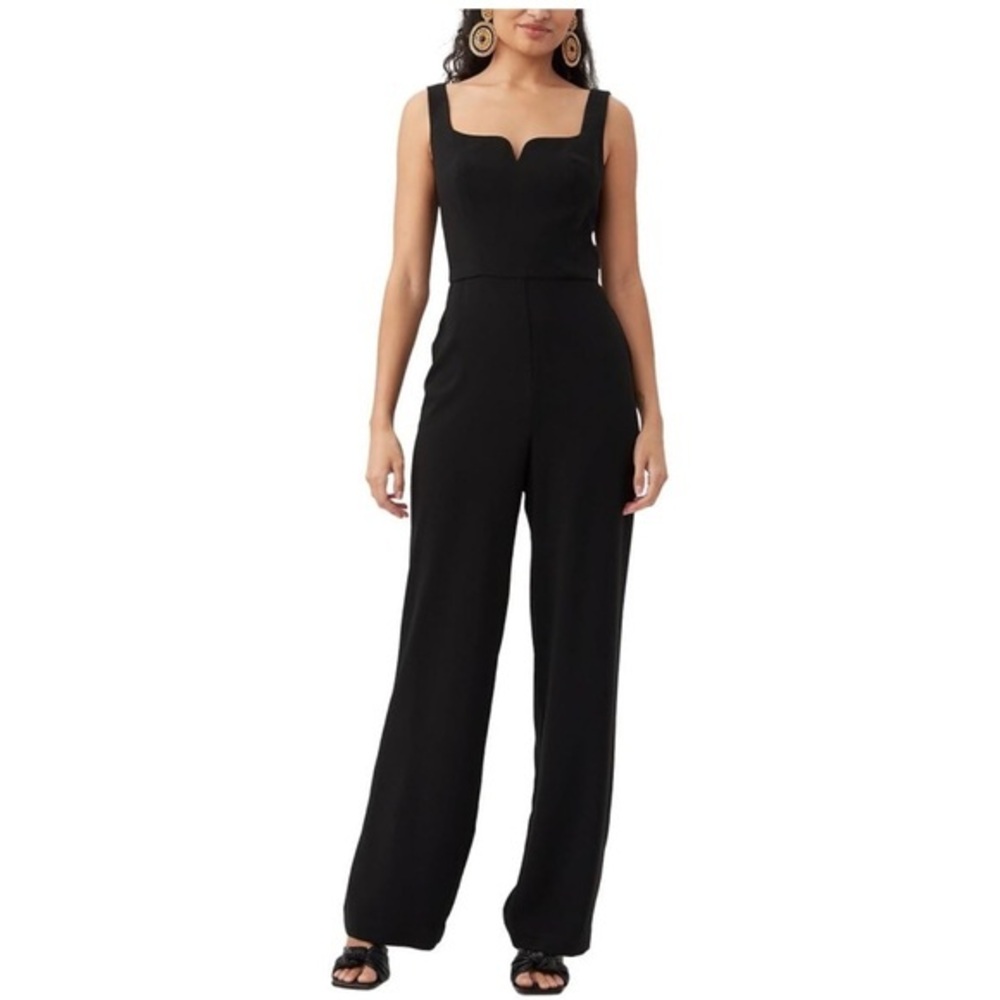 TRINA TURK womens Tamara Straight Leg black Jumpsuit size 10